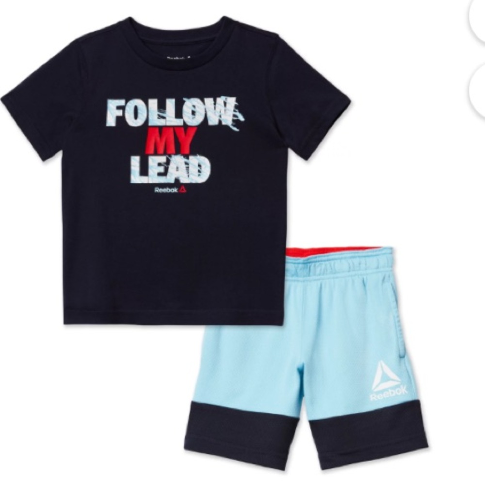NWT Reebok Toddler Boy Active Graphic T-Shirt and Short Outfit Set, 2 pc. 3t